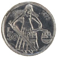 Сан-Марино 50 лир 1973 год