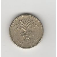 1 фунт Великобритания 1985 Лот 8051