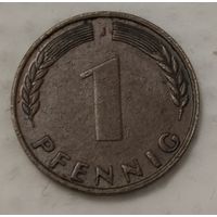 Германия 1 пфенниг, 1949 Отметка монетного двора: "J" - Гамбург (2-6-84)