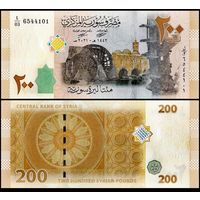 Сирия 200 фунтов образца 2021 года UNC p113 серия L/8