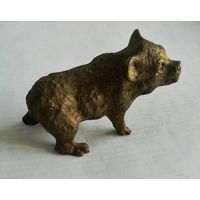 СТАРИННАЯ БРОНЗОВАЯ СТАТУЭТКА " МЕДВЕЖОНОК "