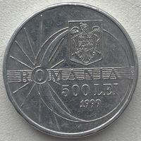 Румыния 500 лей 1999 г. Солнечное затмение