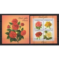 Азербайджан 2014. Флора Розы 2 блока (535)