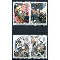 Великобритания - 1987г. - 100 лет спасательной службе - 4 марки - полная серия, MNH, 1 марка с пятнышком на клее [Mi 1109-1112]. #3-GB-Z-1-17