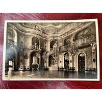 Открытка немецкая. Рудольштадт, замок Хайдексбург, банкетные залы. Большой банкетный зал.