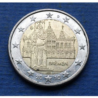 Германия 2 евро 2010 D Бремен