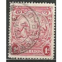 Барбадос. Новые колониальные марки. Аллегория. 1938г. Mi#157.