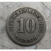 10 пфеннигов Германия 1875 г.