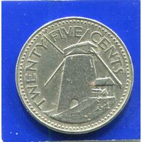 Барбадос 25 центов 1987