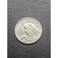 1 злотый 1925 жница