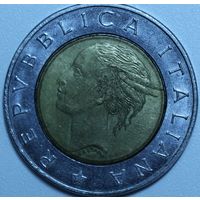 Италия, 500 лир, 1991 год