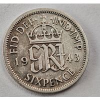 1943  год Англия  серебро