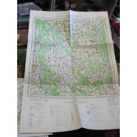 Карта Жлобин "Белгеодезия"(масштаб 1 см=2 км) 1995 г. Торги!