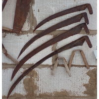 Комплект кос эпохи СССР (N*6, N*7, N*8, N*9) в музей на усадьбу.