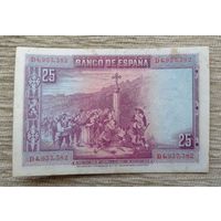 Werty71 Испания 25 песет 1928 банкнота Педро Кальдерон де ла Барка Картина Доминго Муньоса