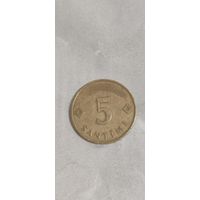 Латвия 5 сантим 1992
