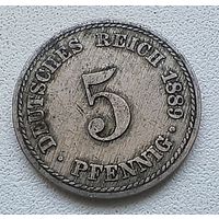 Германия 5 пфеннигов, 1889 A  2-1-53