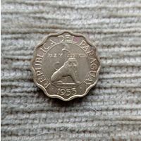 Werty71 Парагвай 15 сентимо 1953 Лев