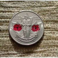 Werty71 Канада 25 центов 2010 65 лет победе во Второй мировой войне