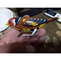 Игрушка Птичка механическая СССР