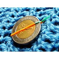 Египет. 1 фунт 2018. Брак, разворот (поворот). Торг.