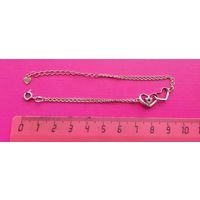 Красивый Браслет.Серебро 925 с золочением