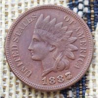 США 1 цент 1887(8) года, Индеец. Предложи свою цену или обмен!