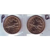 США. 1 доллар 2025 год ,P -D, инновации - состояние!   за штуку