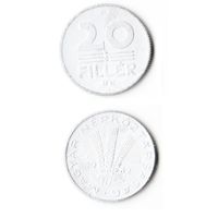 20 филлеров Венгрия 1982 года