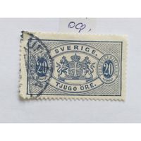 Швеция  1891 оф.марка