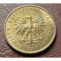 Польша 5 злотых, 1988    ( 2-7-1 )