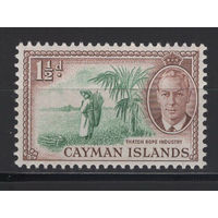 Кайманы /Cayman Is 1950** Производство соломенных канатов,  Георг VI (Mi#126)