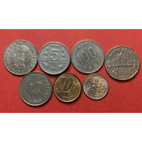 Весь мир без Европы, 7 разных монет из 7 стран - 5