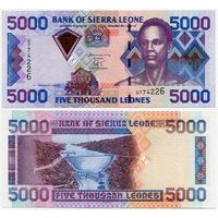Сьерра Леоне. 5000 леоне (образца 2003 года, P27b, UNC)