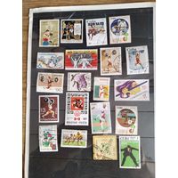 Сборный лот марок мира  (  спорт)