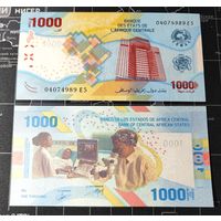Центрально-Африканские штаты (CFA), 1000 франков 2020 г, P-W701(2) (центробанк в Камеруне, здравоохранение), UNC