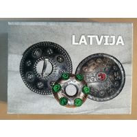 Латвия, города на спичечных коробках, ЗАСТЕЖКИ, 7 х 5 х 2 см, спички