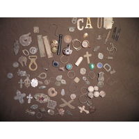 Копанина разная(планки,крестики,кольца и др.).С рубля.