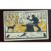 1920 год Германия 25 пфеннигов кузнец