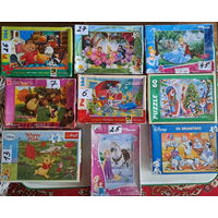 Пазлы разные, б.у в хорошем состоянии