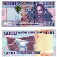 Сьерра Леоне 5000 леоне образца 2021 года UB