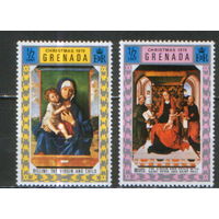 2 марки из серии 1970г. Гренада "Рождество" MNH