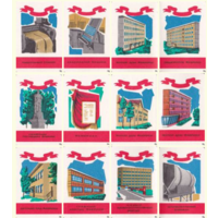 Спичечные этикетки.Сувенирный набор. 100 лет спичечной фабрике "Пролетарское Знамя".1982 год