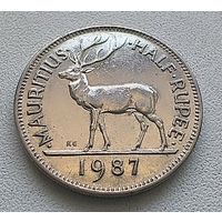 Маврикий 1/2 Рупии, 1987  6-13-29