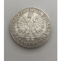 10 злотых 1932 года!!! В отличной патине!!!