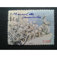 Франция 2009 памятник в Португалии, марка из блока