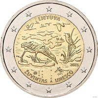 2 евро 2021 Литва Жувинтас UNC из ролла