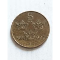 Швеция 5 оре 1940