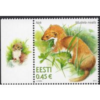 Эстония 2013. Фауна. Ласка. 1 марка (526)