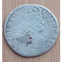 6 грошей Шостак 1667 Ян Казимир